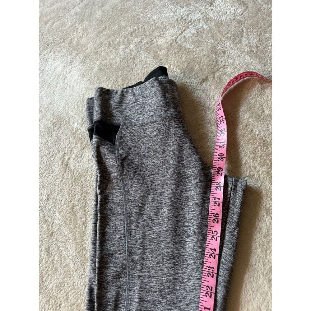Victorias Secret PINK Ultimate Yoga Pants Gray Black‎ Workout Leggings Size M - Picture 10 of 11